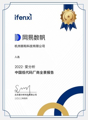 實力見證！網易數帆入選《2022愛分析·低代碼廠商全景報告》，引領能源科學技術研究服務創新
